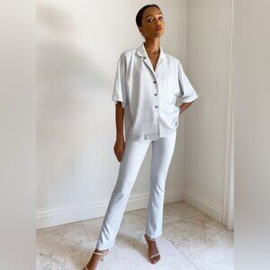 Aritzia 1-01 Babaton Mini-Flare Grey Pant Size 8 NWT